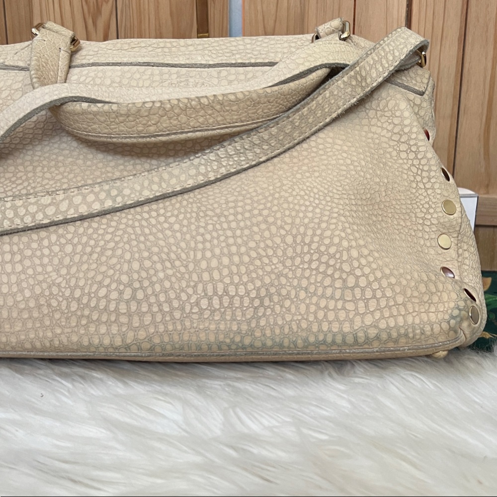 Zanellato Postina Beige Leather Crossbody Made in Italy with double Turnlock - Picture 16 of 16